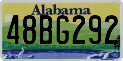 AL license plate 48BG292