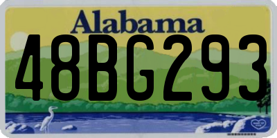 AL license plate 48BG293