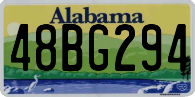 AL license plate 48BG294