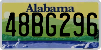 AL license plate 48BG296