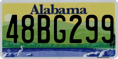 AL license plate 48BG299
