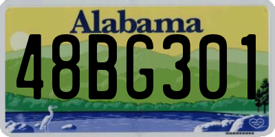 AL license plate 48BG301