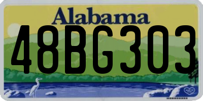 AL license plate 48BG303