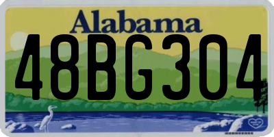 AL license plate 48BG304
