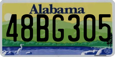 AL license plate 48BG305