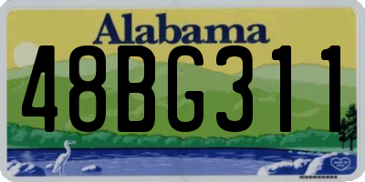 AL license plate 48BG311