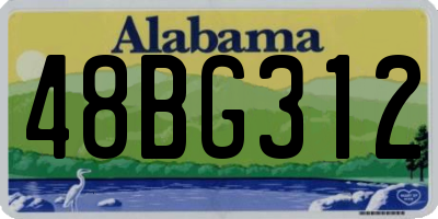 AL license plate 48BG312
