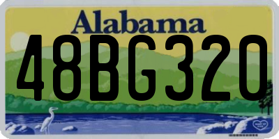 AL license plate 48BG320