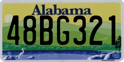 AL license plate 48BG321
