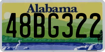 AL license plate 48BG322