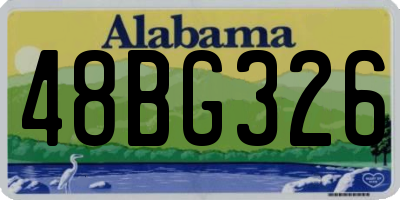 AL license plate 48BG326