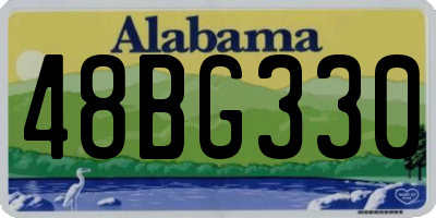 AL license plate 48BG330