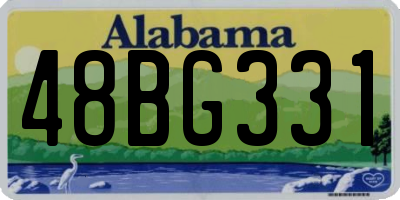 AL license plate 48BG331