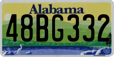 AL license plate 48BG332
