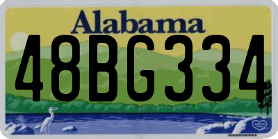 AL license plate 48BG334