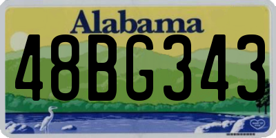 AL license plate 48BG343