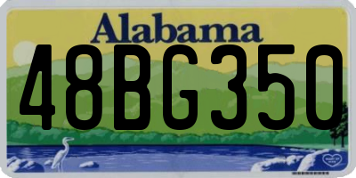 AL license plate 48BG350