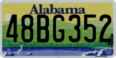AL license plate 48BG352