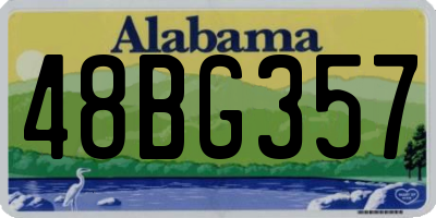 AL license plate 48BG357