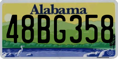 AL license plate 48BG358