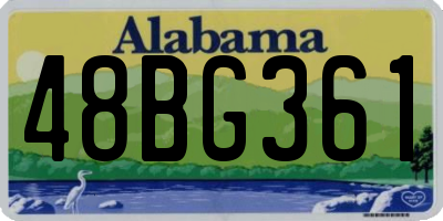AL license plate 48BG361