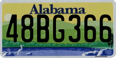 AL license plate 48BG366