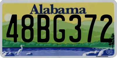 AL license plate 48BG372