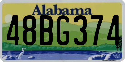AL license plate 48BG374