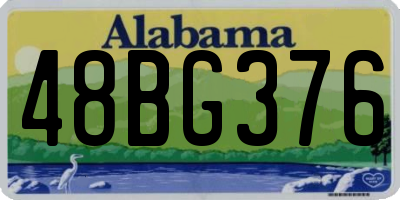 AL license plate 48BG376