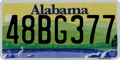 AL license plate 48BG377