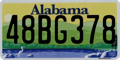 AL license plate 48BG378