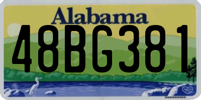 AL license plate 48BG381