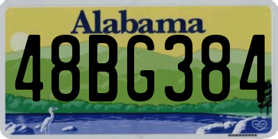 AL license plate 48BG384