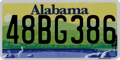 AL license plate 48BG386