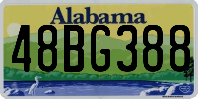 AL license plate 48BG388