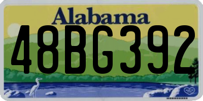 AL license plate 48BG392