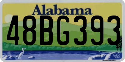 AL license plate 48BG393