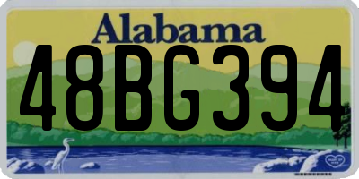 AL license plate 48BG394