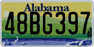 AL license plate 48BG397