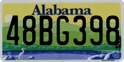 AL license plate 48BG398