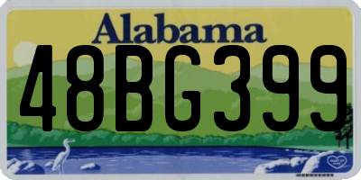 AL license plate 48BG399