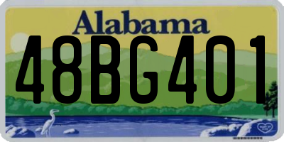 AL license plate 48BG401