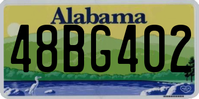 AL license plate 48BG402