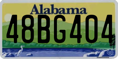 AL license plate 48BG404