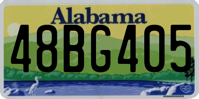 AL license plate 48BG405