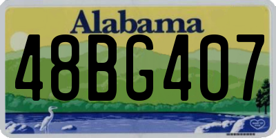 AL license plate 48BG407