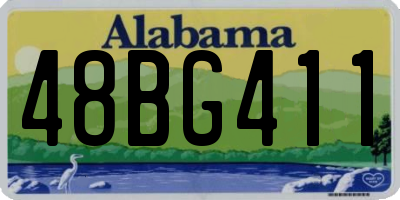 AL license plate 48BG411