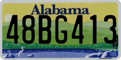 AL license plate 48BG413