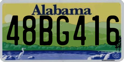 AL license plate 48BG416
