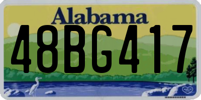 AL license plate 48BG417